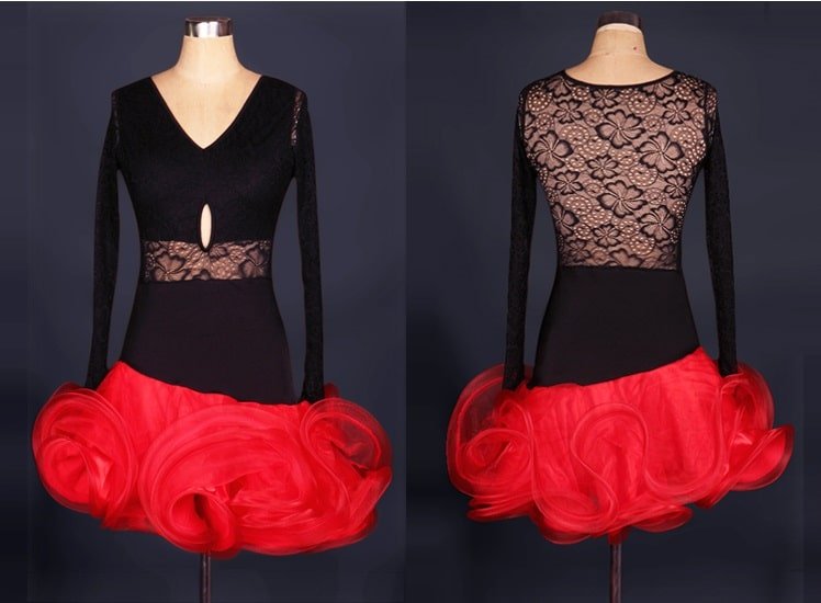 gynaikeio-forema-latin-salsa-kokkino