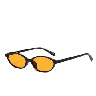 Οβάλ Γυναικεία Μαύρα-Orange γυαλιά ηλίου UV400